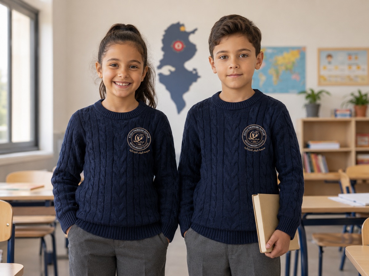 Élèves de l'École Kepler en uniforme