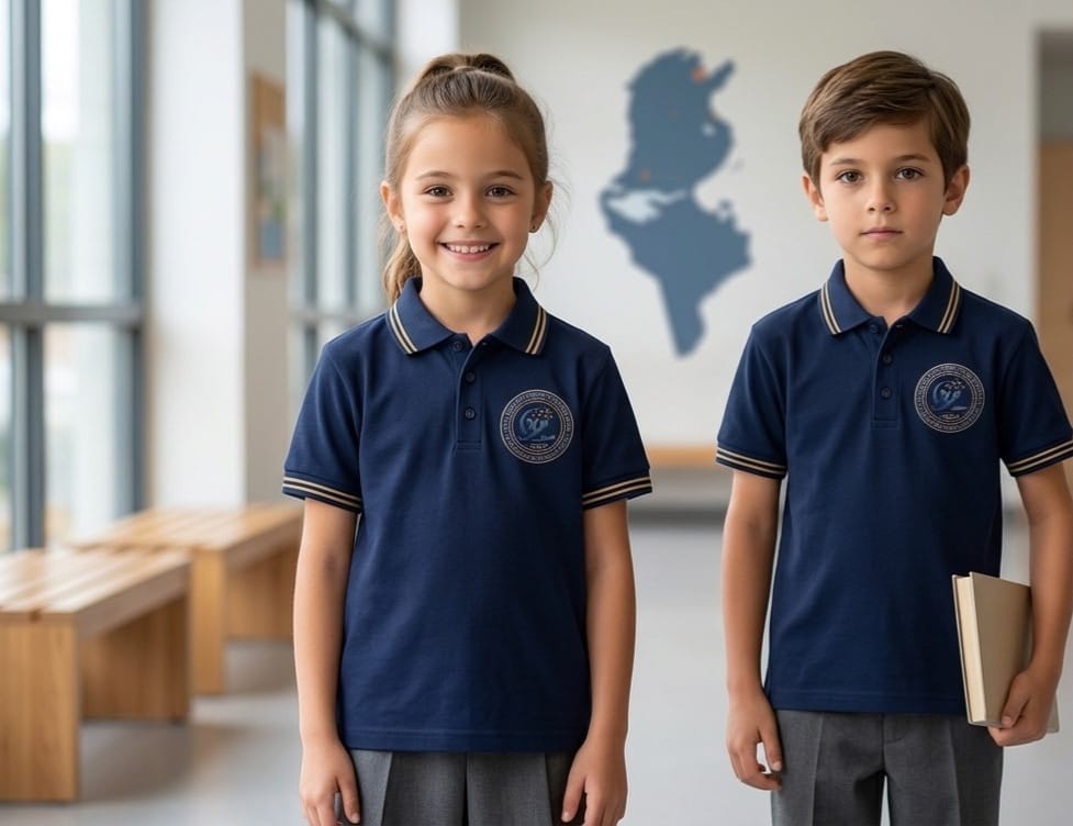 Élèves de l'École Kepler en uniforme